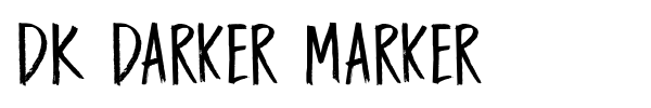 DK Darker Marker font preview